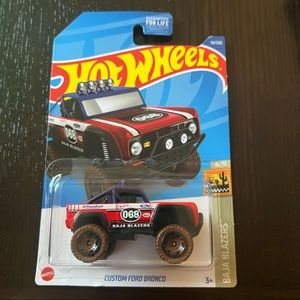 Hot Wheels Baja Blazers Red Custom Ford Bronco 8/10 74/250